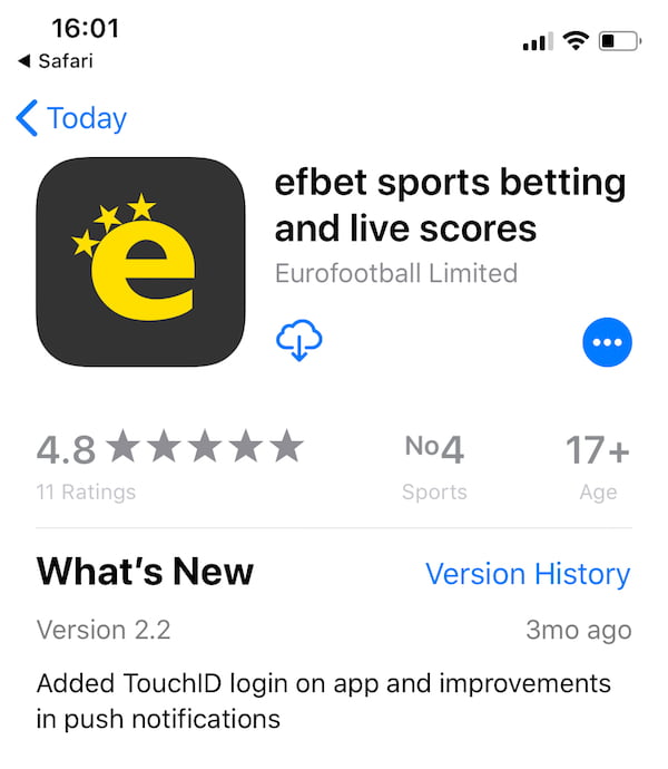 efbet iOS