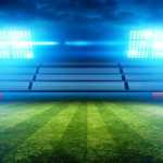 Football Stadium Lights. Background illustration.