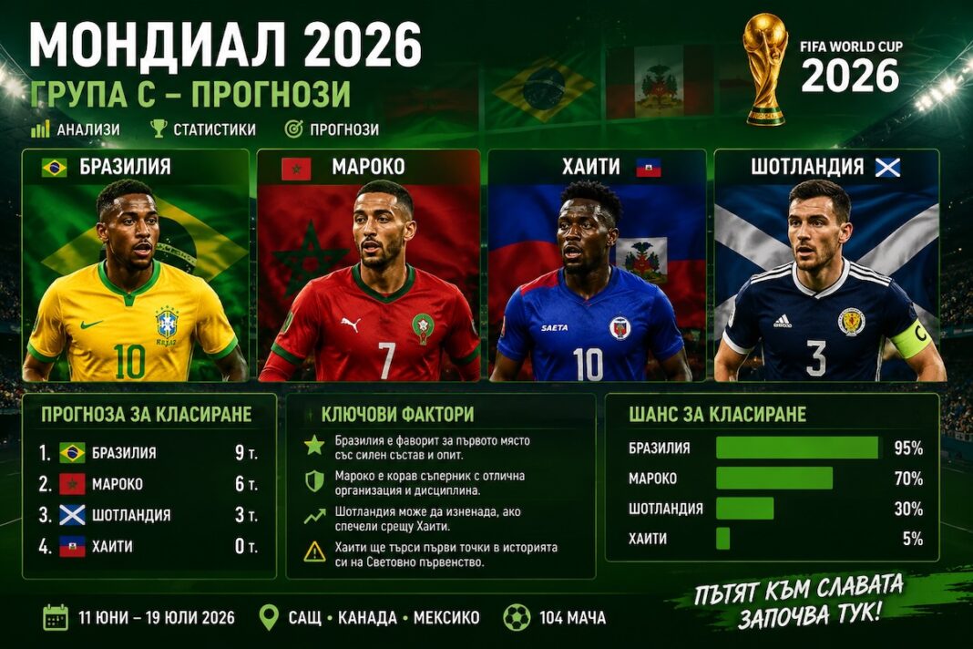 Прогноза за крайното класиране в Група С на Мондиал 2026