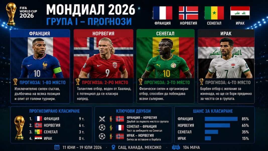 Група I на Мондиал 2026 - прогнози за крайното класиране