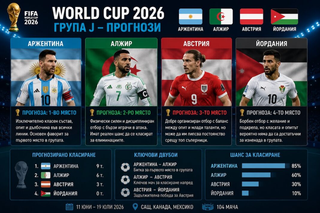 Прогнози от Група J на Мондиал 2026