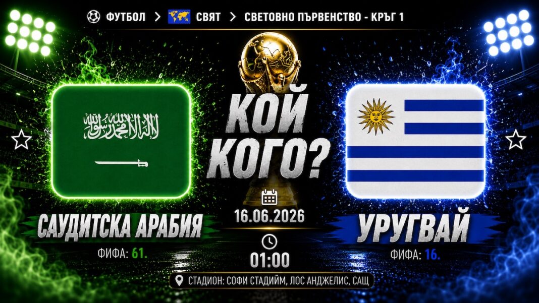 Саудитска Арабия - Уругвай: Прогноза за мача от Световното първенство по футбол