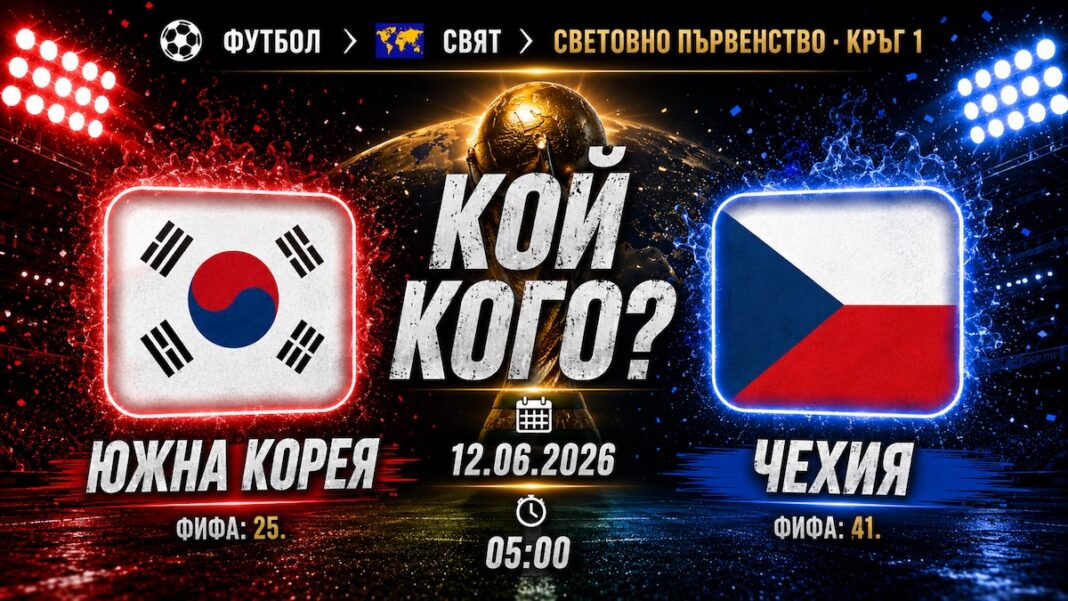 Южна Корея срещу Чехия в Мондиал 2026