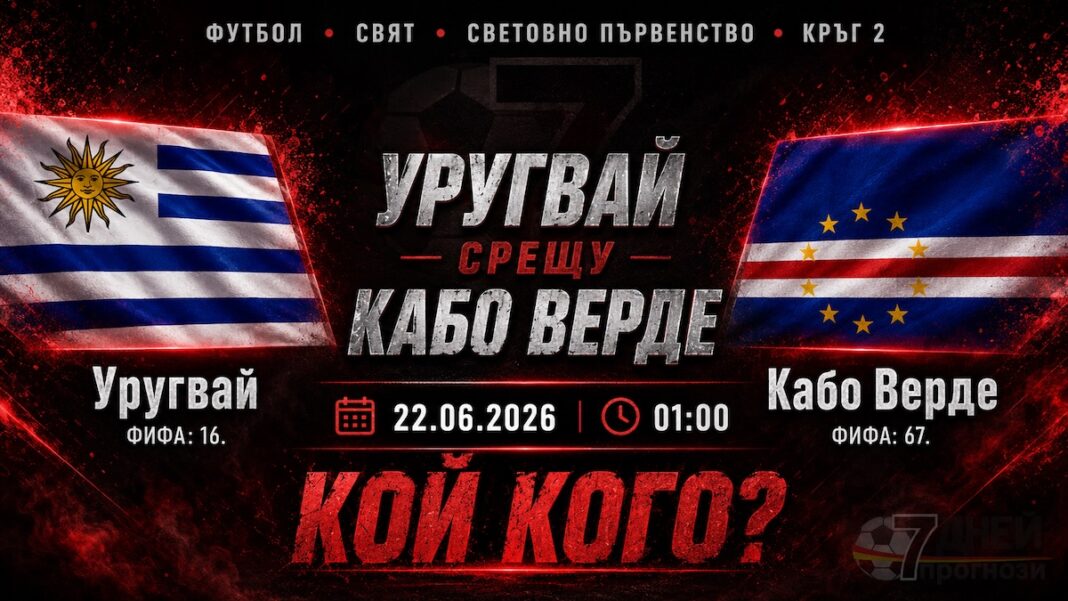 Прогноза за мача Уругвай - Кабо Верде