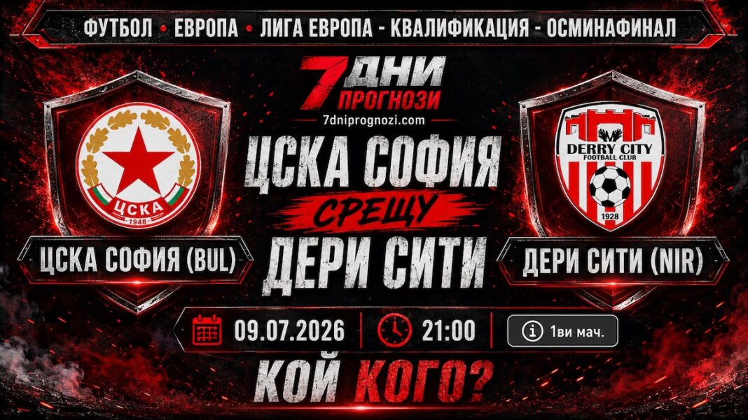 ЦСКА София - Дери Сити Прогноза
